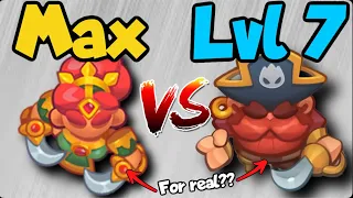 Level 7 SEA DOG *DESTROYS* MAX BLADE DANCER??  How?? | In Rush Royale!