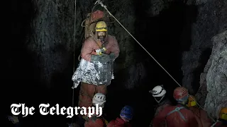 Trapped explorer Mark Dickey rescued from cave in Turkey