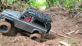 OFFROAD RC SELALU TERBALIK || LAND ROVER D90/MN99S || ROCK CRAWLER SCALE 1/12