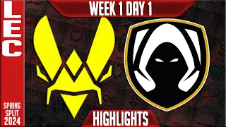 VIT vs TH Highlights | LEC Spring 2024 W1D1 | Team Vitality vs Team Heretics