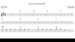 Diana - Paul Anka 1957 (Alto Sax Eb) [Sheet music]