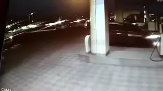 Момент взрыва на посту в Яндаре