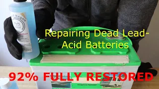 Restoring Lead Acid and Golf Cart Batteries, Liquid Regen Professional Battery Sulfate Remover