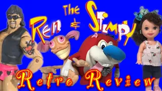 1992 Mattel Ren and Stimpy pull string dolls Daddy Daughter Retro Review