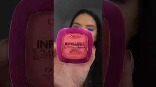 L’Oréal Infallible Soft Matte Blush Confident Pink 💗 #blush #makeup #shorts #drugstoremakeup