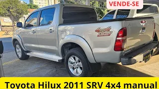 VENDE-SE(Toyota Hilux 2011 SRV diesel 4x4 manual)aceita troca#toyotahilux