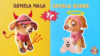 GEMELA BUENA Vs GEMELA MALA / Patrulla Canina en español