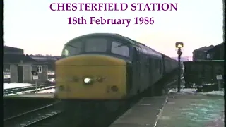 BR in the 1980s Chesterfield Station on 18th February 1986
