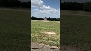 Cessna 182 crosswind landing at West Houston Airport