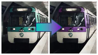 Le métro de Paris recolorié !