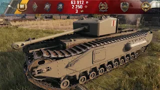 Churchill 1 Perfectly used | Tier 5 in Tier 7 game | World of Tanks GAMEPLAY