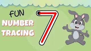 How to Write the Number 7 - Numbers for Kids