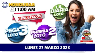 Resultado Loto Honduras, La Diaria, Pega 3, Premia 2, LUNES 27 DE MARZO 2023