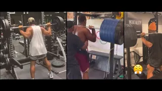 NFL Players SQUATTING and MORE(ft. Saquon Barkley, Russell Wilson, Rob Gronkowski,and More)!