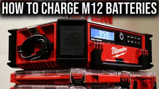Milwaukee M18 PACKOUT Radio Will Charge M12 Batteries! (SETUP TRICKS TIPS HOW-TO)