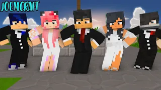 APHMAU AND AARON WEDDING CREW | CHICKEN WINGS MEME | PHOT HUN DANCE - Minecraft Animation