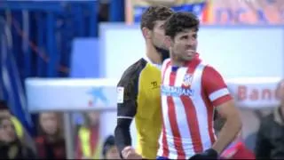 Diego Costa vs Fazio epic fight  Atletico Madrid vs Sevilla HD 2014