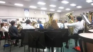 The South Lakes band plays "Pomp and Circumstance" for the 2012 graduation