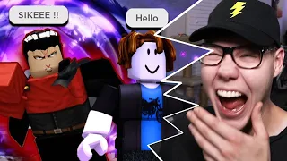 Reacting to ROBLOX Strongest Battlegrounds Funny Moments