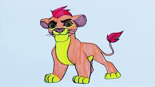 How to draw Kion   The Lion Guard