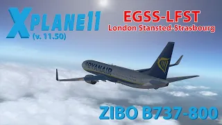 Boeing 737-800 Zibomod. Полет EGSS-LFST