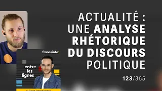 Actualité : une analyse rhétorique du discours politique (”Entre les lignes”)