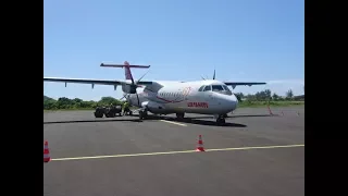 Air Tahiti ATR 72 Flight - Moorea Island to Tahiti, French Polynesia