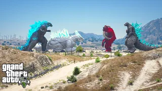 Godzilla x Titanus Shimo vs Godzilla Minus One, ScarKing - The New Empire ( GTA V Mods )