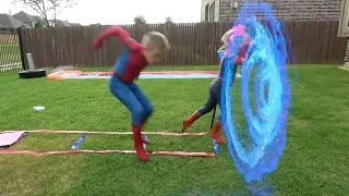 KidCity Builds a Giant Spider-Man Backyard Board Game in our Backyard! KidCity