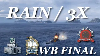 RAIN v 3X WB FINAL Warship Masters Invitational 2023 World of Warships