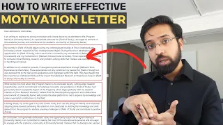 How to write Motivation Letter | Complete guide