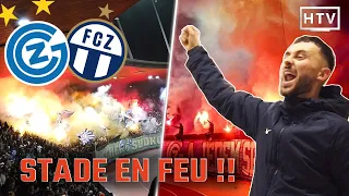 LE BOUILLANT DERBY DE ZURICH !! SOUS-COTÉ ! (Grasshopers Zurich - FC Zurich)