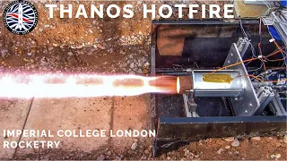 Thanos First Hotfire: Witness the First UK Student Liquid Rocket Engine Test by ICLR