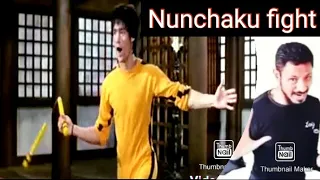 Bruce Lee Nunchaku fight and Training