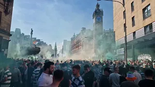 Walking through the Merchant City madness | Celtic Fans title party