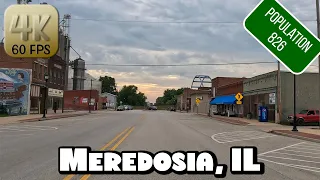 Driving Around Small Town Meredosia, Illinois in 4k Video