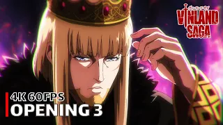 Vinland Saga - Opening 3 【River】 4K 60FPS Creditless | CC