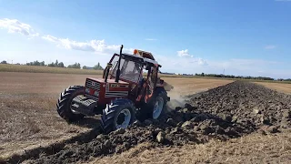 Aratura 2017 Fiatagri 100-90 e aratro monovomere Lago