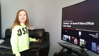 8 year old Jade reacts to Disturbed - The Sound of Silence