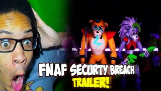 FIVE NIGHTS AT FREDDY'S SECURITY BREACH TRAILER 2 REACTION!