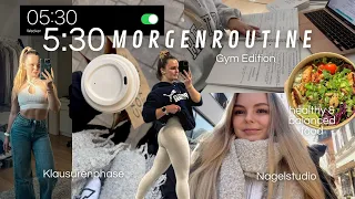 🤍5:30 MORGENROUTINE🤍// GYM, Nagelstudio, lernen in der Klausurenphase, gesundes & ausgewogenes Essen