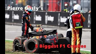 Pierre Gasly's 5 Biggest F1 Crashes