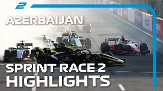 Formula 2 RACE 100! F2 Sprint Race 2 Highlights | 2021 Azerbaijan Grand Prix