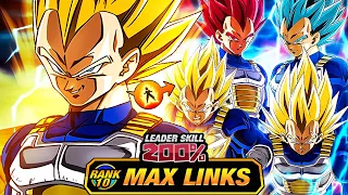 GREAT EZA!! LEVEL 10 LINKS 100% EZA TRANSFORMING BLUE VEGETA! (DBZ: Dokkan Battle)