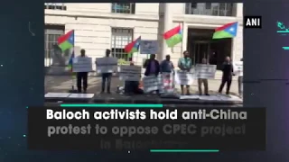 Baloch activists hold anti-China protest to oppose CPEC project in Balochistan