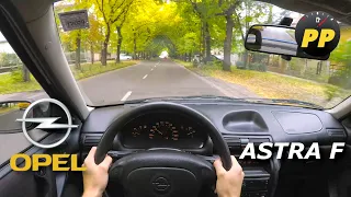 Opel Astra F - ASMR city driving POV 3D binaural audio