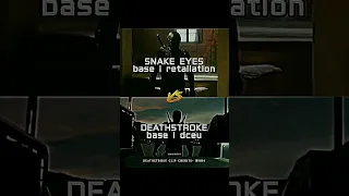 Deathstroke vs Snake eyes #dccomics #youtubeshorts #shorts #gijoe #snakeeyes #deathstroke @HR4_