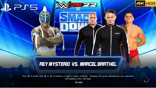 WWE 2K22 (PS5) - REY MYSTERIO vs LUDWIG KAISER | SMACKDOWN, OCT. 21, 2022 (4K 60FPS HDR)