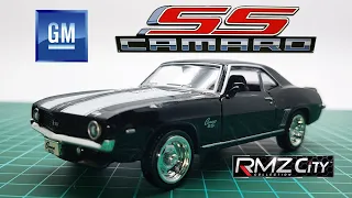 RMZ City 1969 Chevrolet Camaro SS Metalic Black Miniatur Diecast Chevrolet Camaro SS tahun 1969