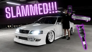 SLAMMING MY JZX100 CHASER ON AIR SUSPENSION | Vlog 33